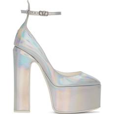 Heels & Pumps Valentino Garavani Silver Tan-Go Platform Heels IT