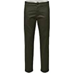 Selected Homme Herren Slhstraight-stoke 196 Flex Pants W Noos Chino, Forest Night