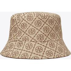 Linen Hats Tory Burch Short-Brim T Monogram Bucket Hat Hazel