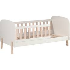 Blanc Lits bébé Vipack Lit Enfant 70x140 cm Bois Laqué Blanc Et Pieds Pin Massif Clair Kiddy 30.3x58.3"