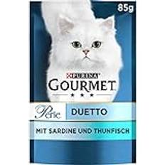 Purina GOURMET Perle Duetto Katzenfutter nass, Thunfisch, 26er Pack