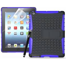 Purple For iPad 2/3/4 Tough Quality ShockProof Case Cover