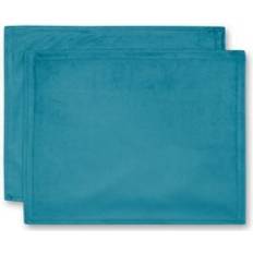 Turquoise Place Mats Dunelm Set of 2 Recycled Velour Place Mat Turquoise