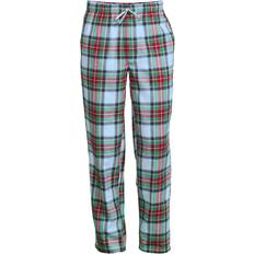 Lands' End Pajamas Lands' End Flannel Pajama Soft Blue Haze Plaid Regular