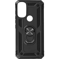 Avizar Coque pour Motorola Moto G71 5G Antichoc Bi-matière Bague Support Vidéo noir