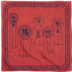 Dogs Scarf 55 x 55 Red