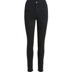 Vila Hög Midja Skinny Fit-jeans Svart