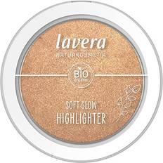 Organic Highlighters Lavera Soft Glow Highlighter -Sunrise Glow 01- gold organic almond oil & vitamin E vegan shimmering velvety texture 1 x 5,5g
