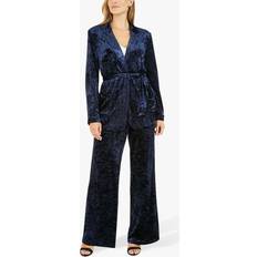 Velvet Outerwear Yumi Velvet Wrap Jacket, Navy