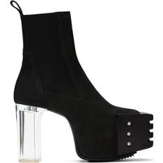 Nubuck Chelsea Boots Rick Owens Black Grill Chelsea Boots BLACK/CLEAR IT