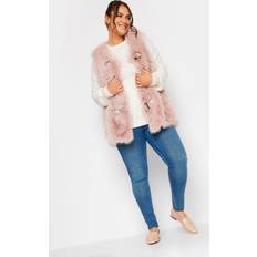 Pink Vests Yours Faux Fur Gilet Pink