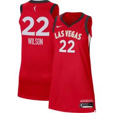 Adult Las Vegas Aces A'ja Wilson Red Authentic Jersey