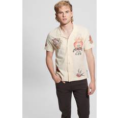 Guess Shirts Guess Washed Art Shirt Vanilla Cream