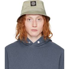 Stone Island Men Hats Stone Island Khaki Nylon Metal Bucket Hat V0091 NATURAL BEIGE