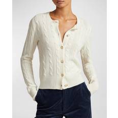 Polo Ralph Lauren Women Cardigans Polo Ralph Lauren Cable-Knit Cashmere Crewneck Cardigan