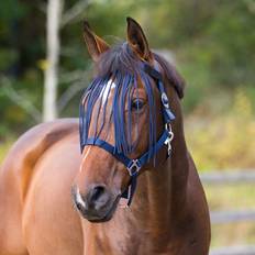 Blue Horse Bonnets Horze Horze Nylon Fly Veil Pony Peacoat Dark Blue