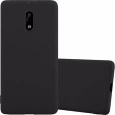 Cadorabo CANDY SCHWARZ, Nokia 6 Case for Nokia 6 2017 Cover Protection TPU Silicone Gel Back case Black