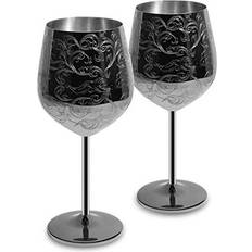 Stainless Steel Wine Glasses Sky Fish Royal style Red Wine Glass 50.2cl 2pcs