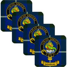 Glass Coasters I Luv LTD Square Douglas Clan Crest Coaster