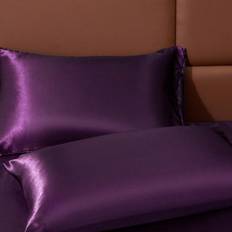 Lila Örngott Shein 2pcs Solid Colored Pillowcases Örngott Lila (50x50cm)