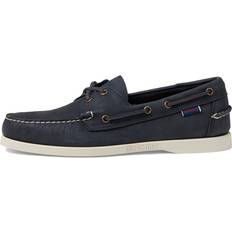 Sebago Men's Dockside Portland Crazy Horse Boat Shoes, Blue Navy