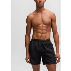 Swimwear BOSS Quick-drying swim shorts with stripe and logo Black