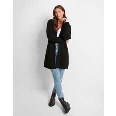 Threadbare 'Rozanna' Cable Knit Cardigan Black