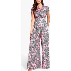 Gris - Mono largo Monos Jumpsuit - verde/rosa