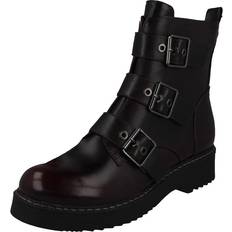 Spot On 5 UK, Wine Womens/Ladies Buckle Ankle Boots Multicoloured