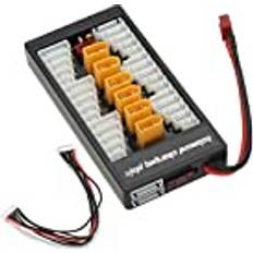 Wangcl RC XT60 Parallell Charging Board Balansladdare Expansion T-kontakt Kompatibel med 2-6S LiPo-batterier