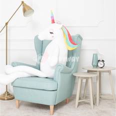 TeddyWay Stor Enhörning, Gosedjur, Leksak, 160 Cm, Vit, Fefo