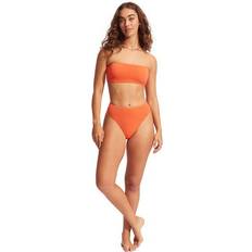 Weiß Bikinihosen Seafolly Damen Bikinihose orange mandarine