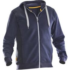 Jobman XXL, Navy/Black Mens Contrast Panel Hoodie Blue