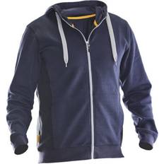 XXL, Navy/Black Mens Contrast Panel Hoodie Blue