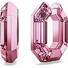 Smycken Swarovski Lucent ringörhängen, oktagonform, liten, rosa, En storlek, Crystal, Ingen ädelsten