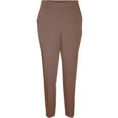 Bruna - Kostymbyxor Vero Moda Bestseller A/S Dam VMZELDAMAYA MR Tapered Pant byxor, brun Lentil, 36/32, Brown Lentil, x 32L