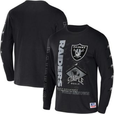 T-shirts Men's NFL x Staple Black Las Vegas Raiders World Renowned Long Sleeve T-Shirt