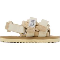 Kids Beige Moto Sandals Ivory
