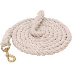 Horse Leads Gatsby Gatsby Cotton 10ft Lead/Bolt Snap White Universal