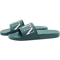 Valentino Garavani Men Slides Valentino Garavani Men's VLTN Slide Italiano Green/White Italiano Green/White