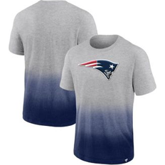 England T-shirts Fanatics Men's Branded Heathered Gray/Navy New England Patriots Team Ombre T-Shirt