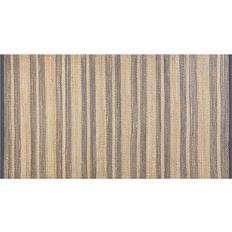 Beliani Jute Area Rug 80 x 150 cm Beige and Grey Beige