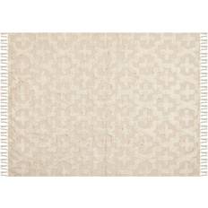 Tuftade Mattor Beliani Itangar Bomullsmatta 160 x 230 cm Beige Beige cm