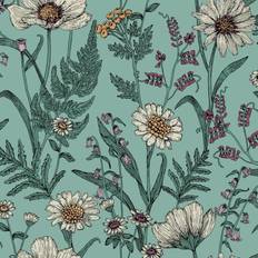 Wallpapers Fine Decor Wild Meadow Blue Wallpaper FD43338