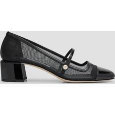 Synthetic Heels & Pumps Jimmy Choo Elisa 45 Mesh Mary Jane Pumps - Black