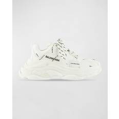 Balenciaga Triple S Trainers Allover Logo - White