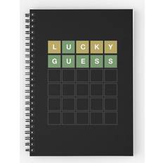 Famgem Spiral Notebook Wordle Lucky Guess Funny Wordl Grid