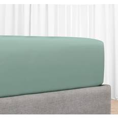 California Design Den Fitted for King Size Soft 100% Cotton 400 Sateen Bed Sheet Green