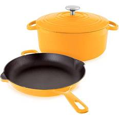 Gold Cookware Chantal Chantal Enameled Cast Iron 3 Cookware Set