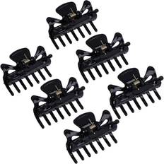 Black Hair Clips HKHBJS 6 Pieces Plastic Hair Clips Claw Hair Claw